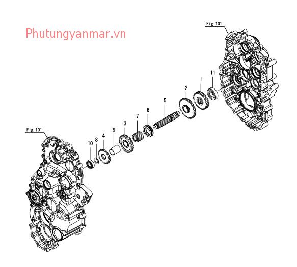 Trục truyền động di chuyển số 3